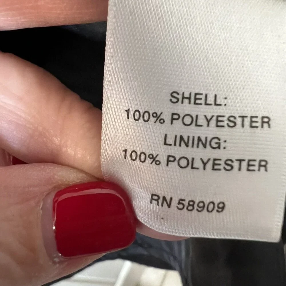 Vtg Copper Key Soft Black Coat Faux Fur Leopard Trim Size 7/8 Buttons Pockets - Picture 11 of 13